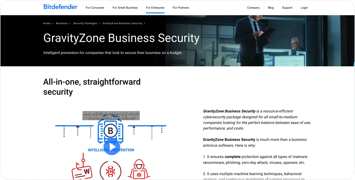bitdefender gravityzone business security