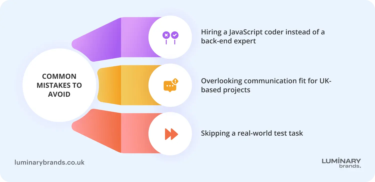 common mistakes to avoid when you hire nodejs developers