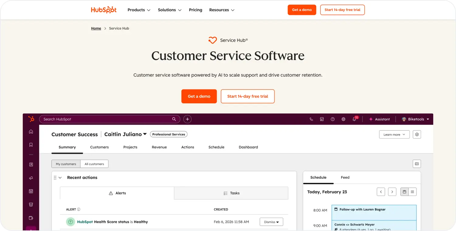 hubspot service hub