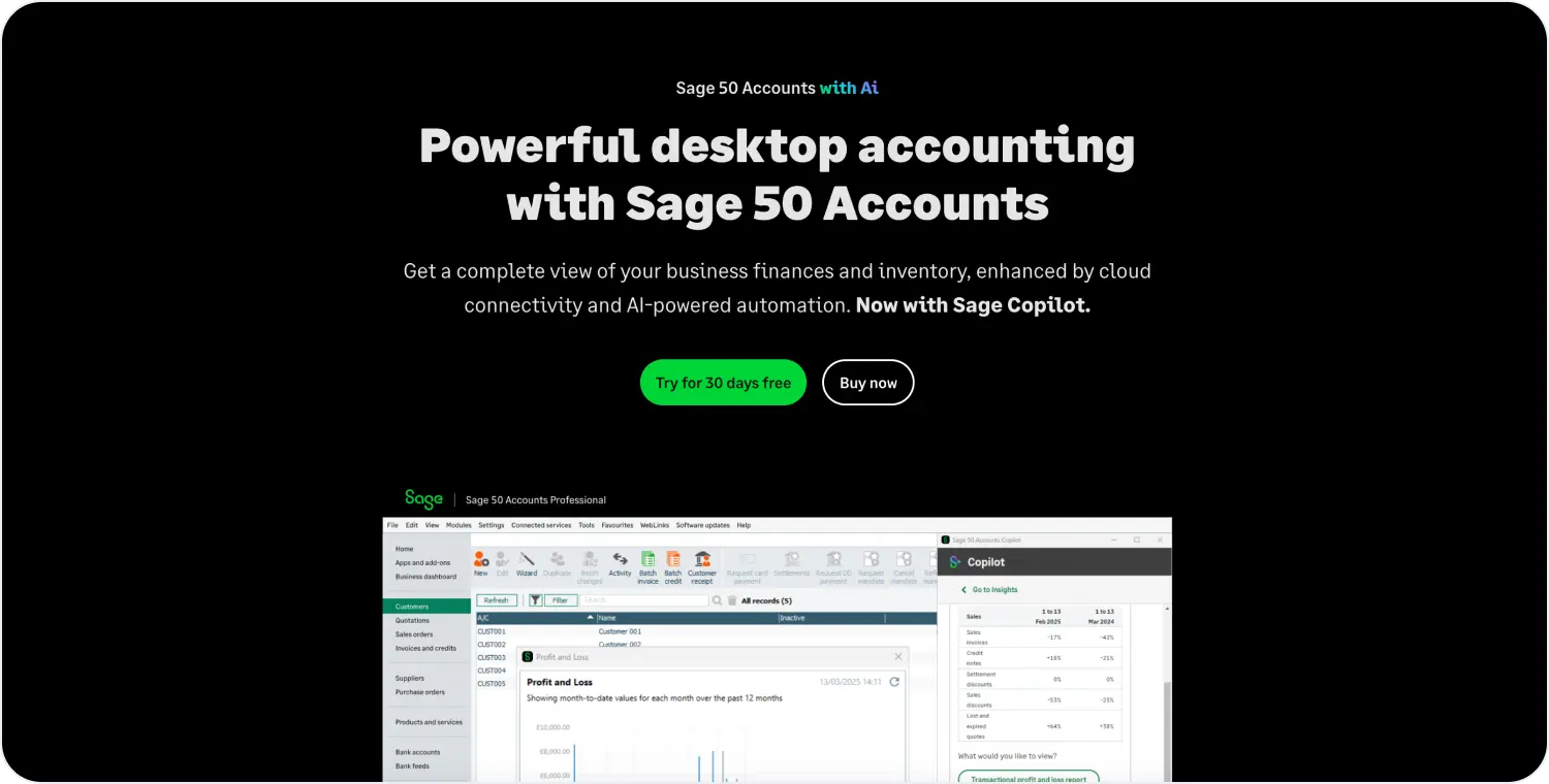 sage 50 accounts