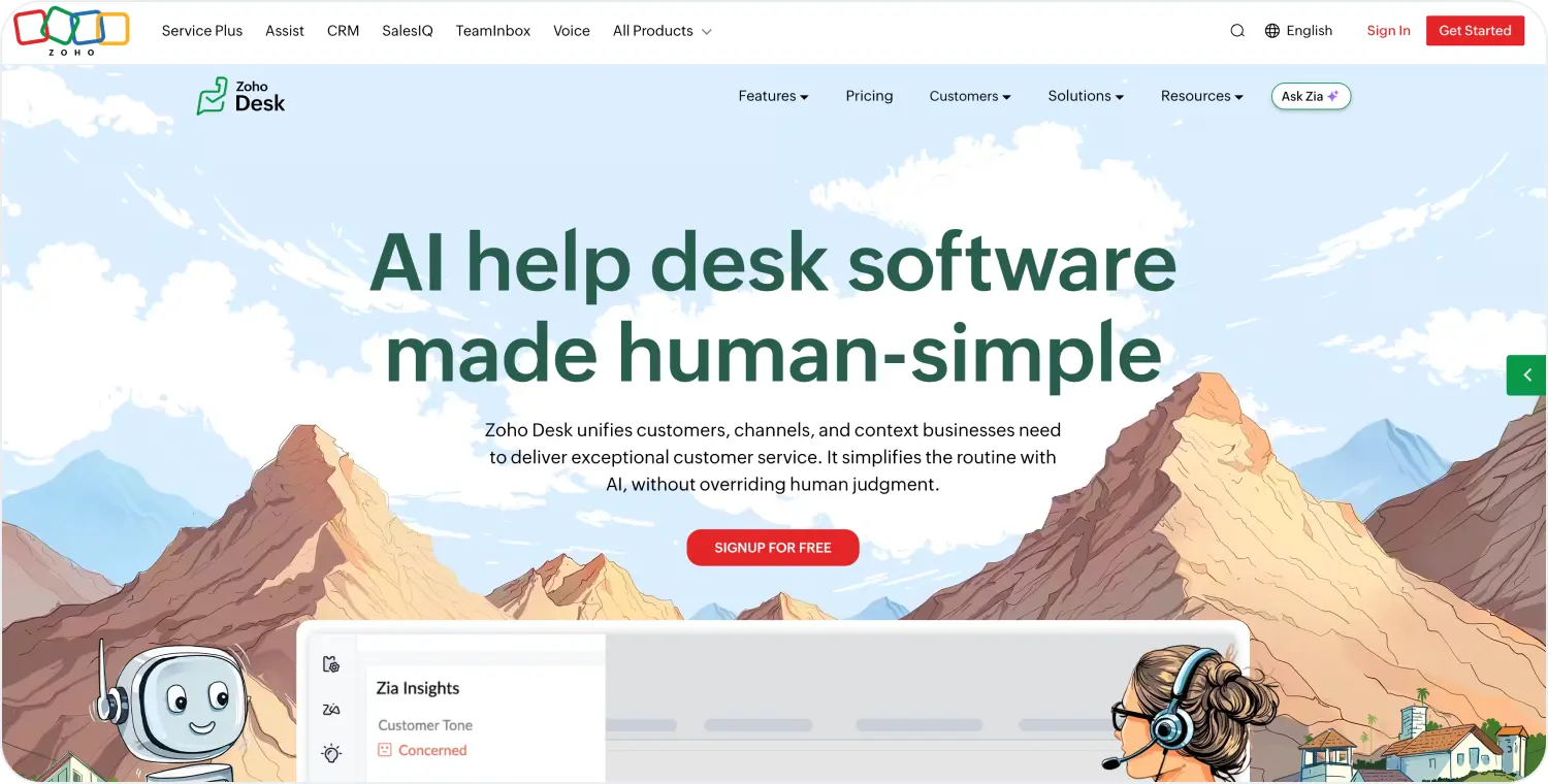 zoho desk